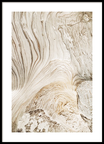 Abstract Cliffs Poster