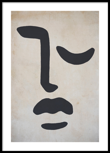 Stone Faced Poster