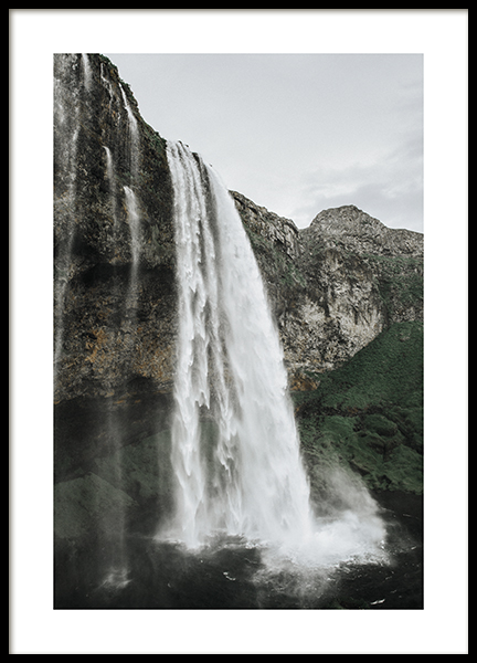 Majestic Waterfall Poster