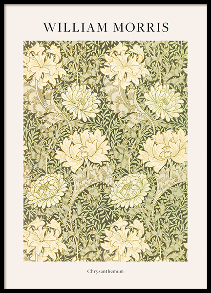 William Morris - Chrysanthemum Poster