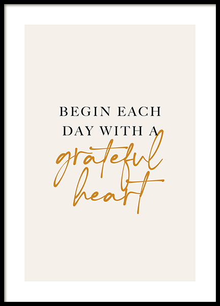 With a Grateful Heart Poster