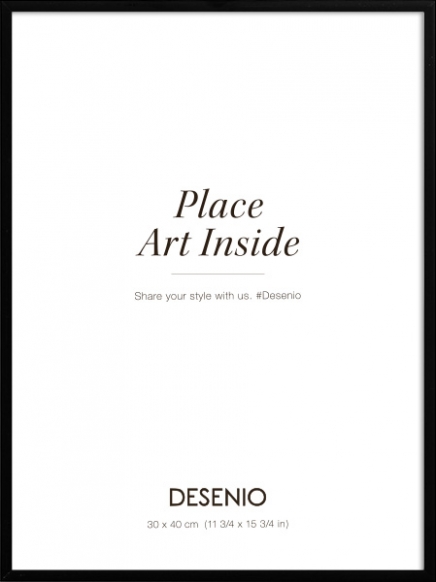 Metallram svart, 30x40