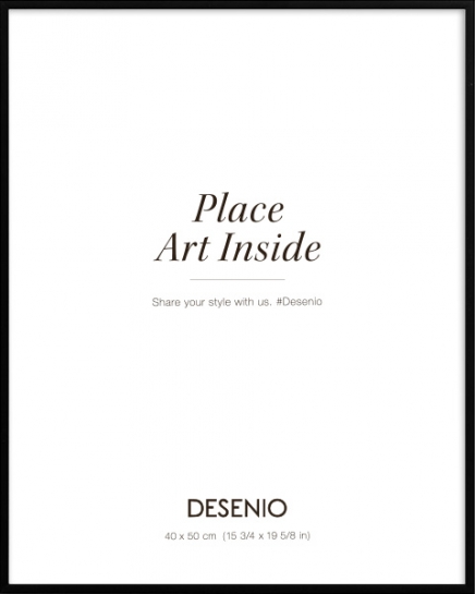 Metallram svart, 40x50