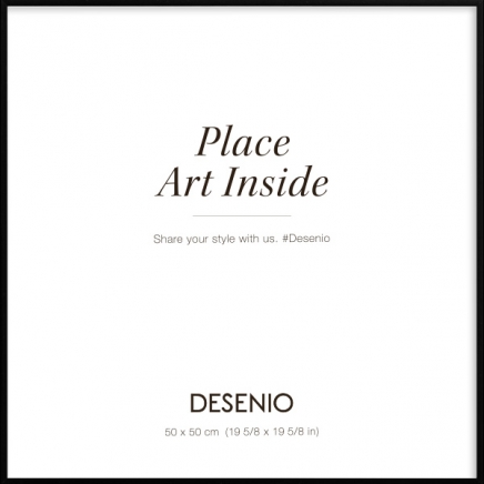 Metallram svart, 50x50