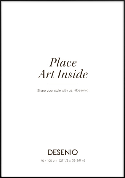 Metallram svart, 70x100