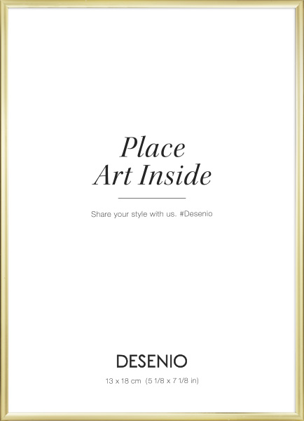 Metallram guld, 13x18