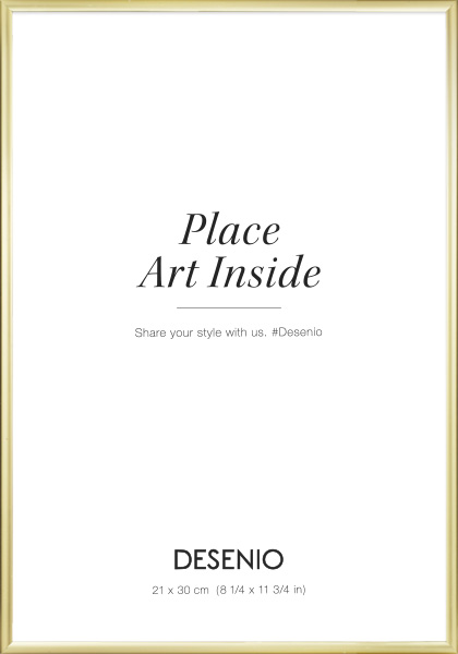 Metallram guld, 21x30 cm