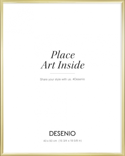 Metallram guld, 30x40