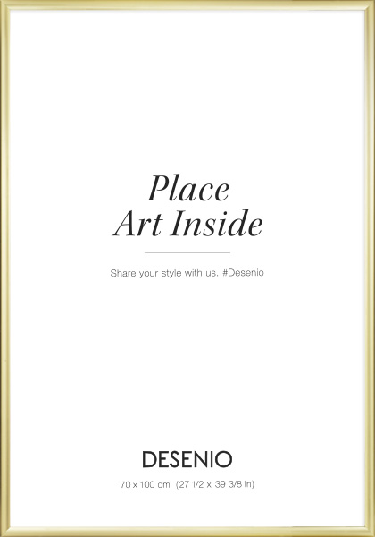 Metallram guld, 70x100