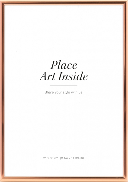 Metallram koppar, 21x30