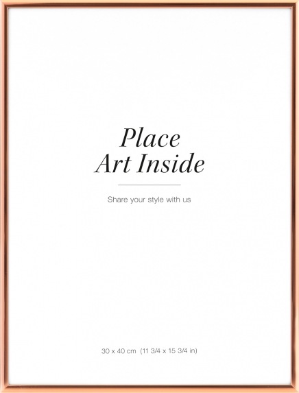 Metallram koppar, 30x40