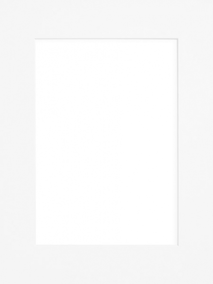 Passepartout vit, 30x40