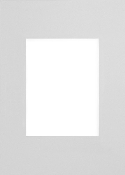 Passepartout ljusgrå 50x70