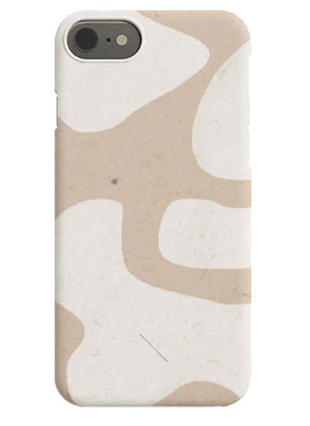 White Abstract Shapes iPhone Case