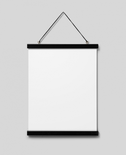 Posterhängare svart 31 cm, magnetfäste
