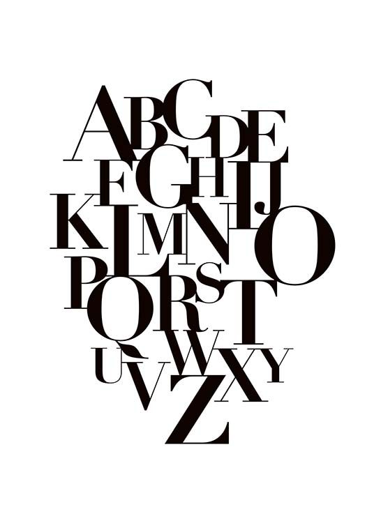 Alphabet Poster / Barntavlor hos Desenio AB (10015)