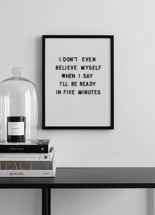 Five Minutes Poster / Humor hos Desenio AB (10357)