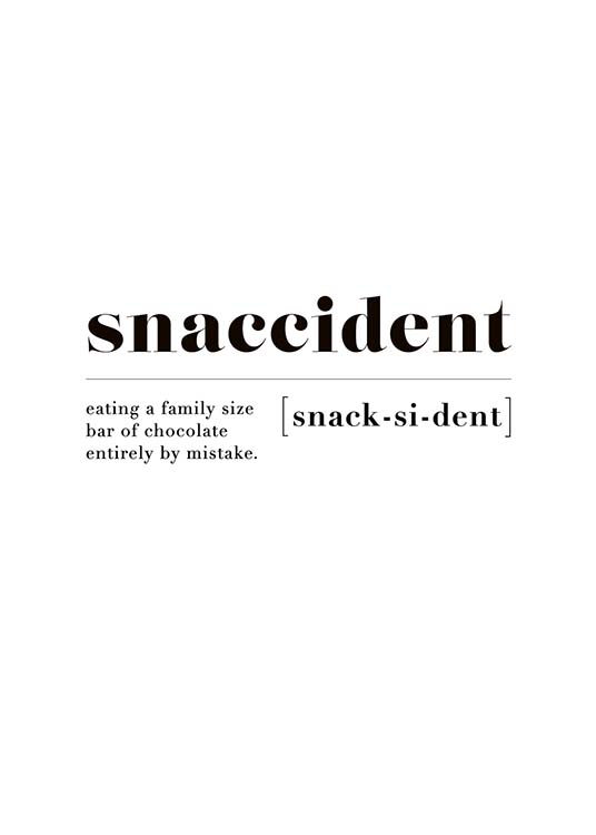 Snaccident Poster