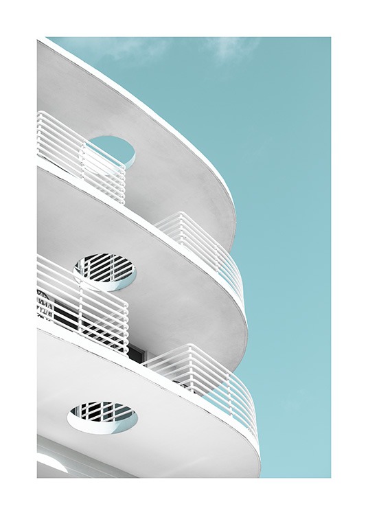 Art Deco Ocean Drive Poster / Arkitektur hos Desenio AB (10766)