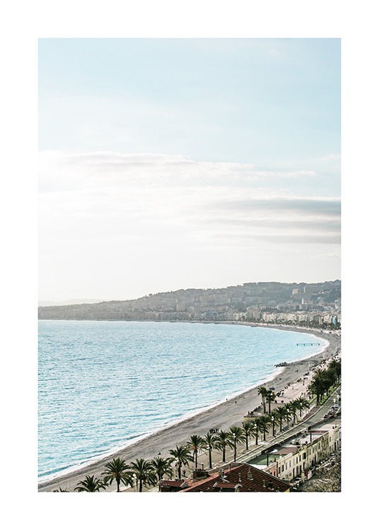 Beach View in Nice Poster / Naturmotiv hos Desenio AB (10897)
