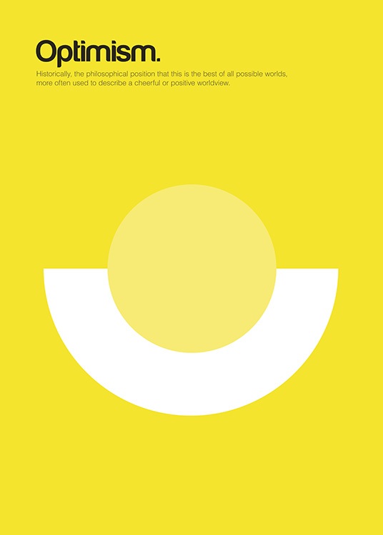 Optimism Poster / Grafiskt hos Desenio AB (11090)