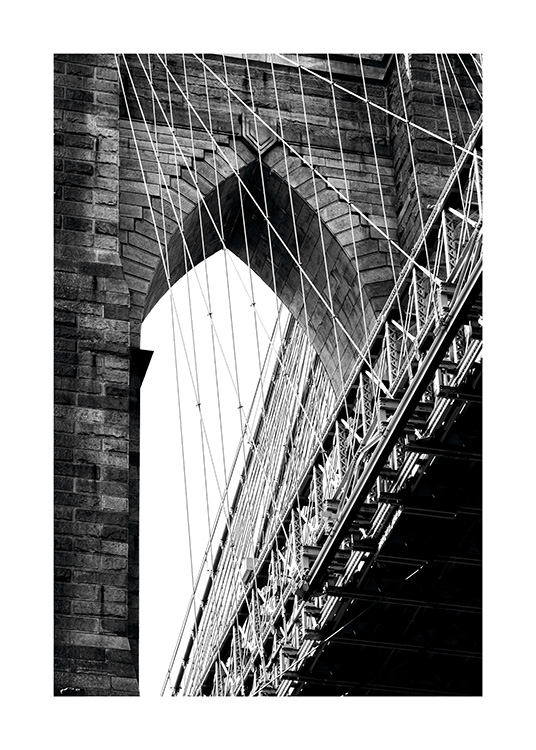 Brooklyn Bridge Detail Poster