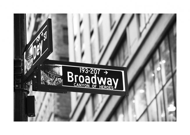Broadway Sign Poster
