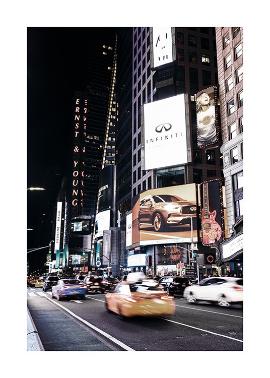 Times Square by Night Poster / Fotokonst hos Desenio AB (11322)
