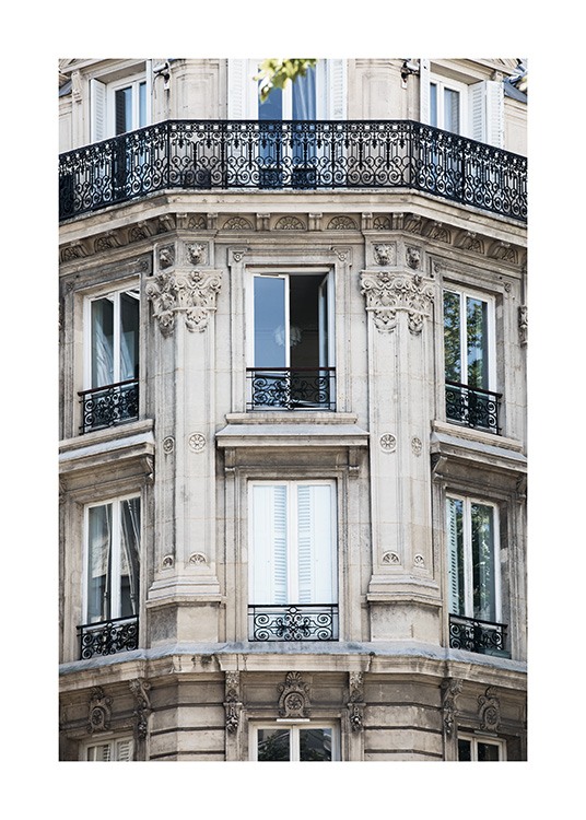 Paris Facade Poster / Fotokonst hos Desenio AB (11352)