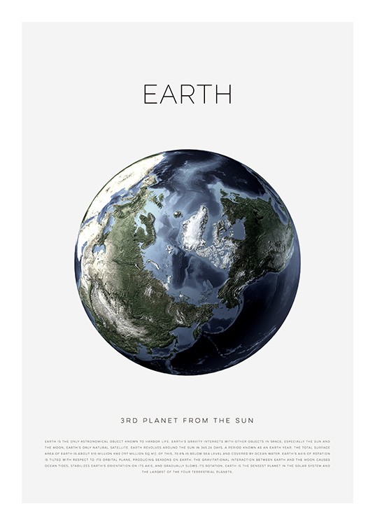 Planet Earth Poster / Barntavlor hos Desenio AB (11440)