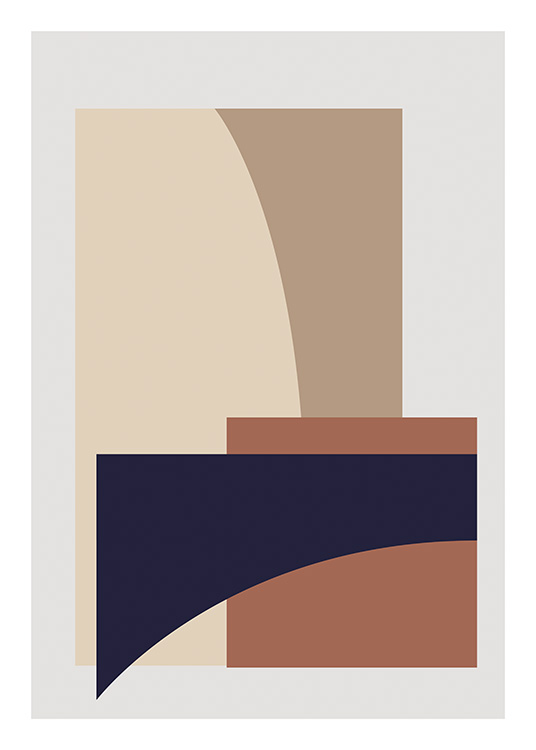 Split No2 Poster / Abstrakt konst hos Desenio AB (11543)