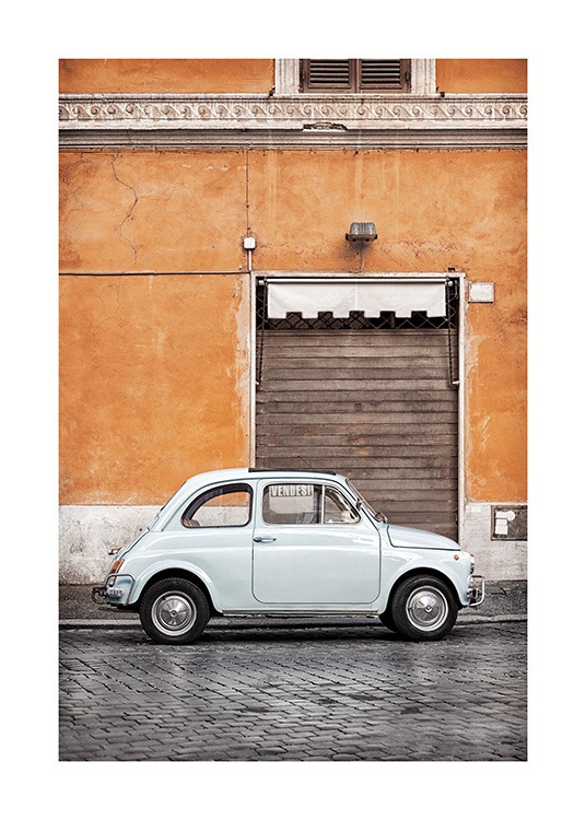 Vintage Car in Rome Poster / Fotokonst hos Desenio AB (11574)