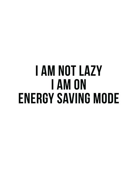 Energy Saving Poster