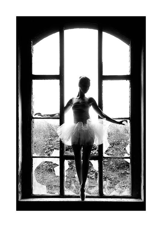 Window Ballet Poster / Svartvita hos Desenio AB (11701)