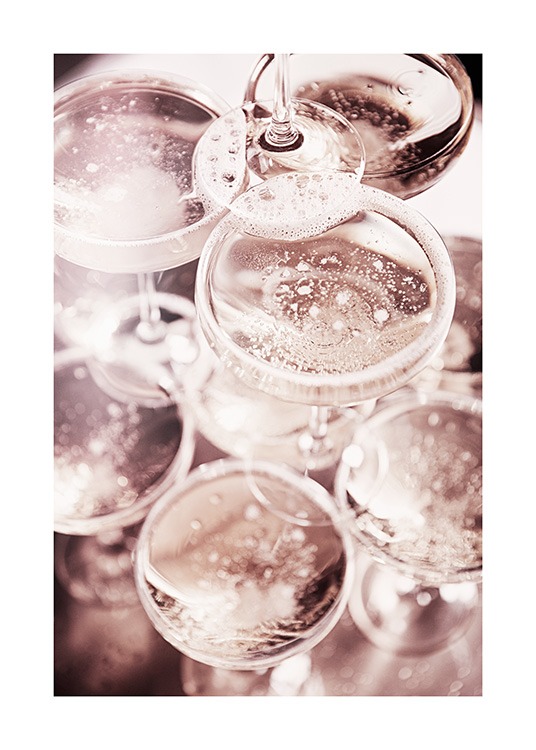 Champagne Blush Poster / Kökstavlor hos Desenio AB (11919)