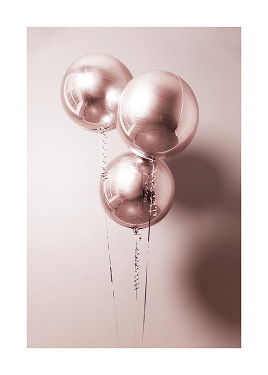 Rosé Balloons Poster / Fotokonst hos Desenio AB (11920)