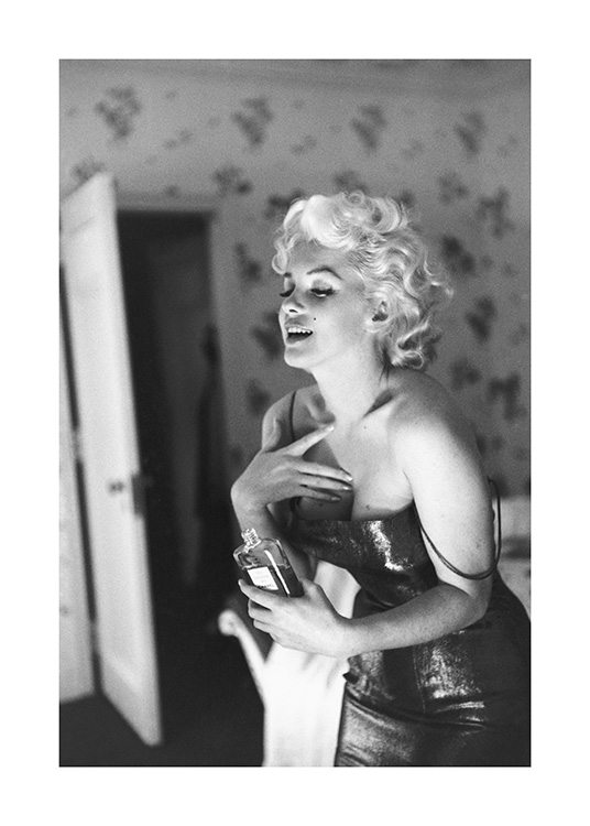 Marilyn Monroe Poster / Svartvita hos Desenio AB (11974)