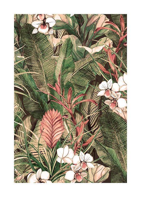 Botanical Pattern No1 Poster / Konststilar hos Desenio AB (12086)