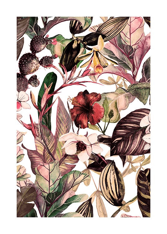 Botanical Pattern No2 Poster / Konststilar hos Desenio AB (12087)