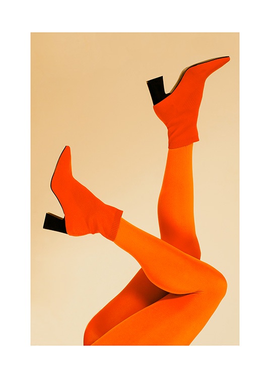 Orange Legs Poster / Fotokonst hos Desenio AB (12402)