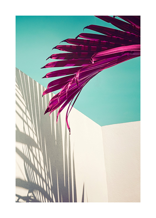 Purple Palm Leaf Poster / Botaniska hos Desenio AB (12416)