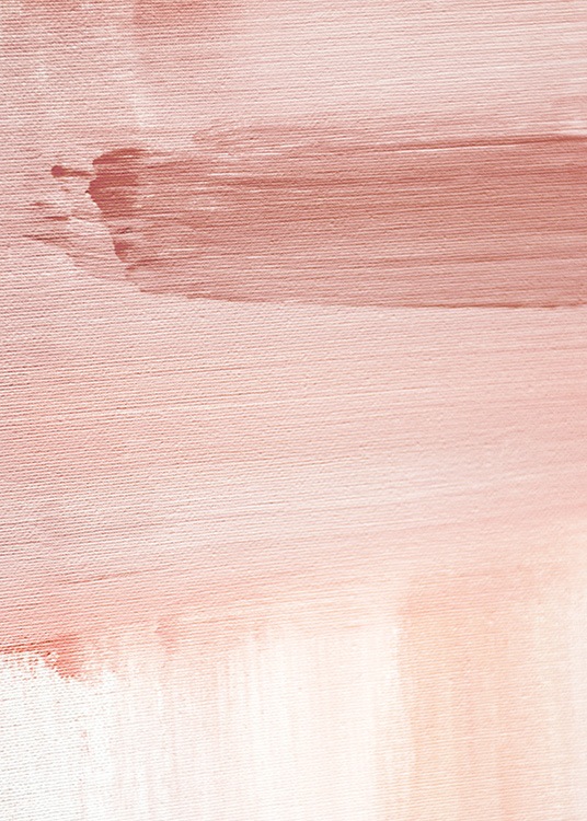 Rosa abstrakt konstmotiv målad med rosa och vita färger