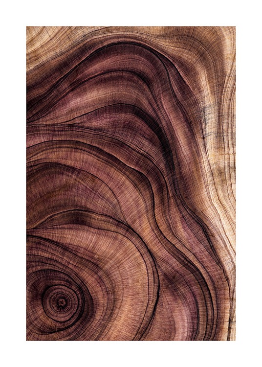 - Former och linjer från trä skapar ett flytande mönster
