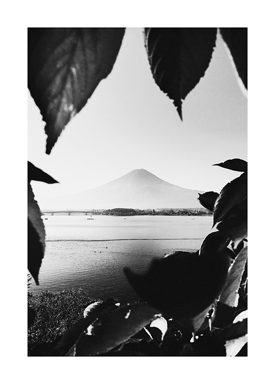 Mount Fuji B&W Poster / Berg hos Desenio AB (13638)