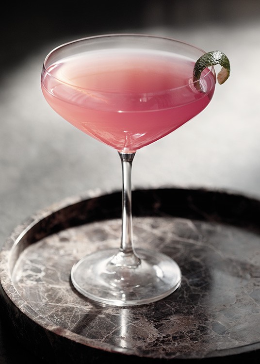 Pink Cocktail Poster / Vin & drinkar hos Desenio AB (13698)