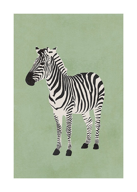 Graphic Zebra Poster / Djur hos Desenio AB (13785)