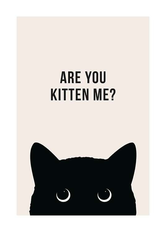 Are You Kitten Me? Poster / Humor hos Desenio AB (13790)