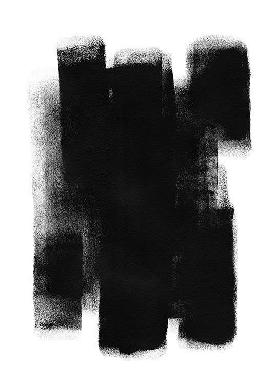 Paint it Black No1 Poster / Abstrakt konst hos Desenio AB (13815)