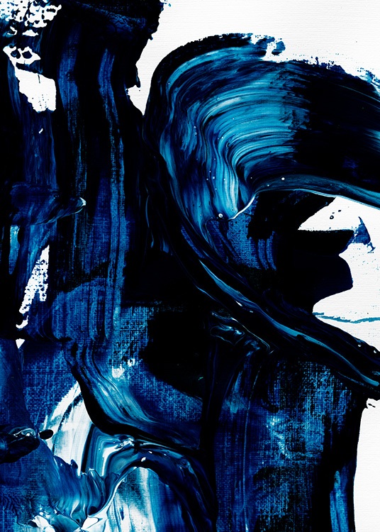 Blue Painting No1 Poster / Abstrakt konst hos Desenio AB (13841)