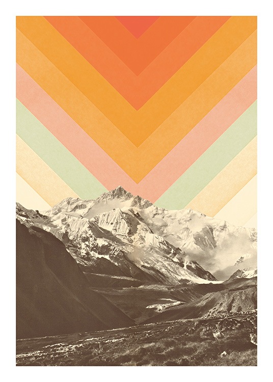 Mountainscape No1 Poster / Retro & vintage hos Desenio AB (13922)